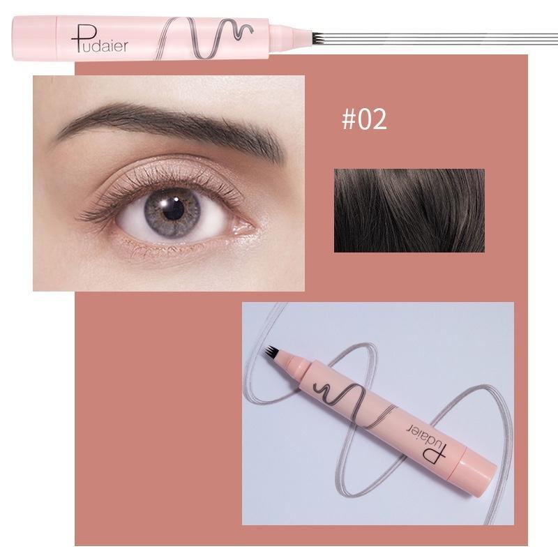 Pudaier Microblading Eyebrow Pen Color #02 Dark Brown