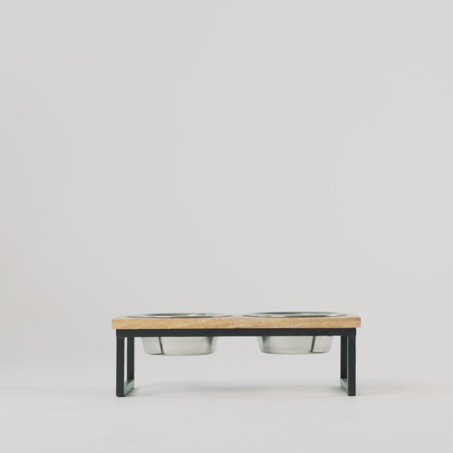 Wood & Metal Elevated Feeder