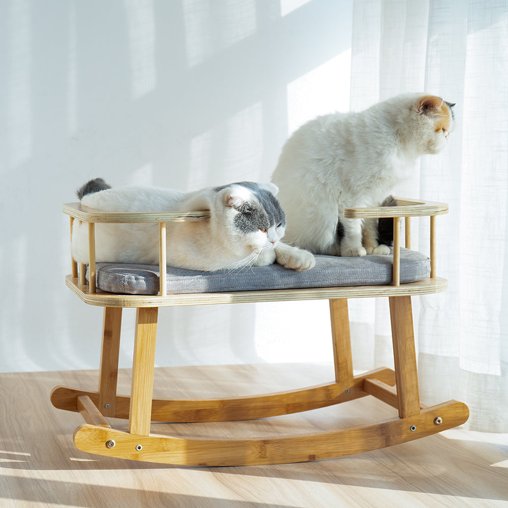 INSTACHEW Rockaby Pet Bed, Comfy and Portable Kitten Couch With Soft Cushion for Small, Medium Cats, Dogs, Long Lasting