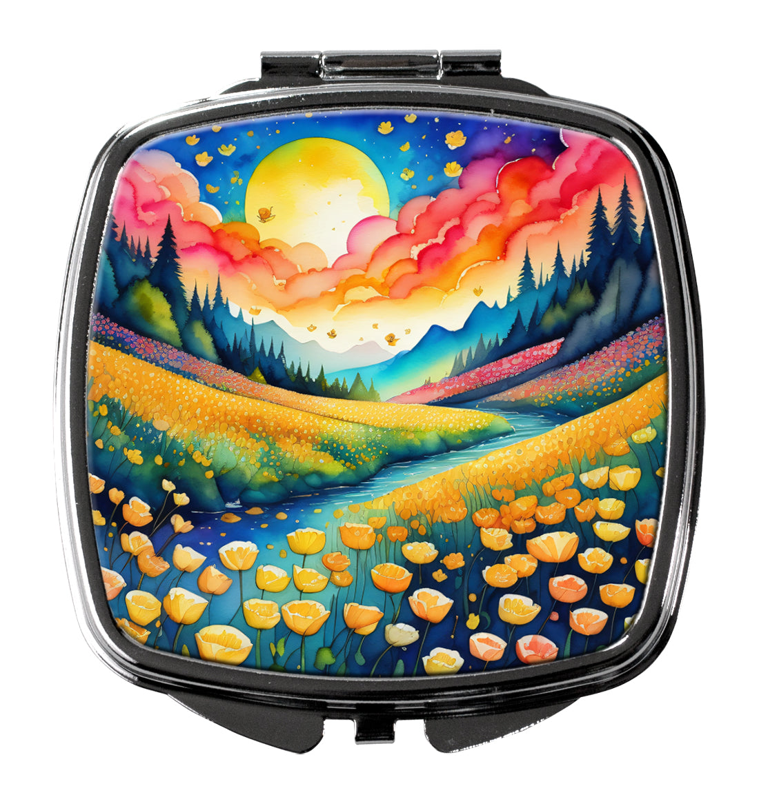 Colorful Buttercups Compact Mirror