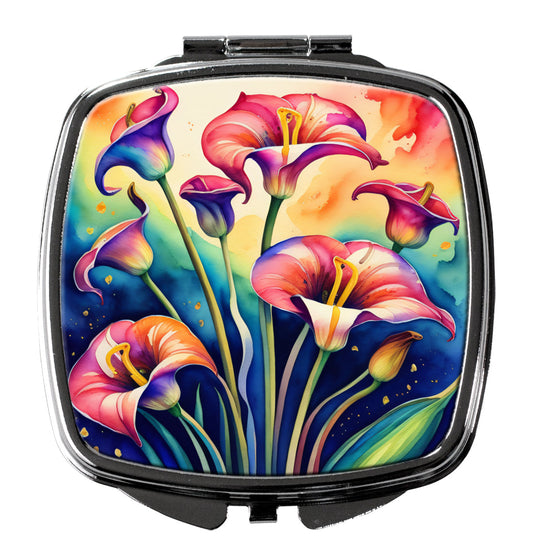 Colorful Calla Lilies Compact Mirror