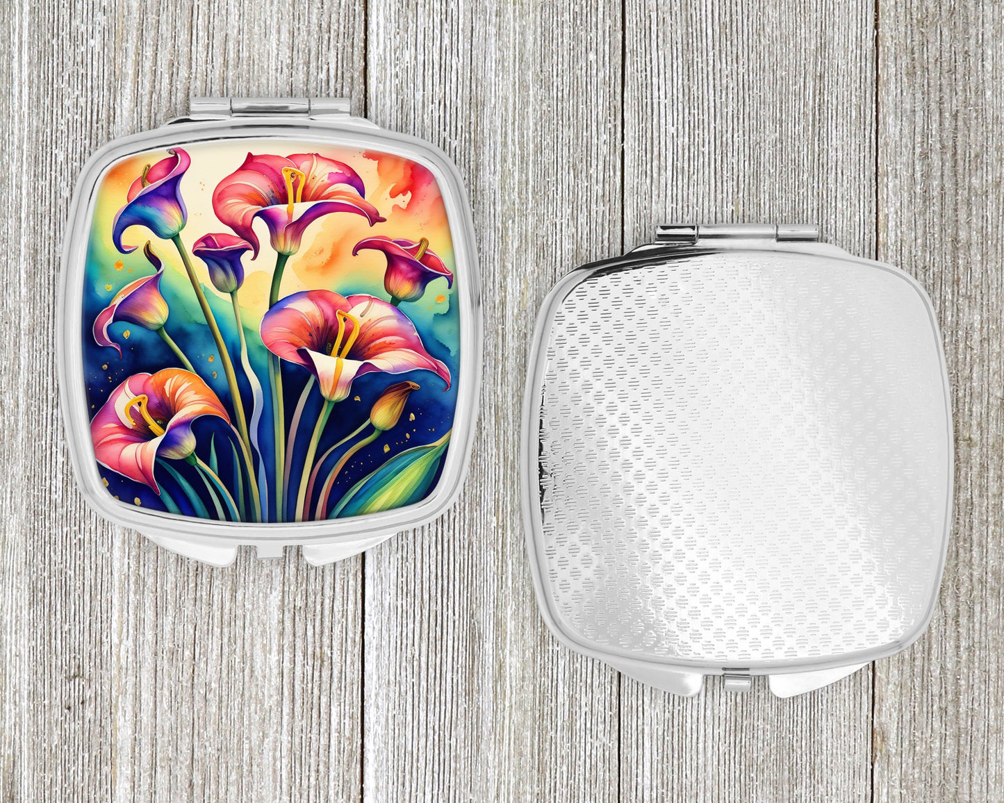 Colorful Calla Lilies Compact Mirror