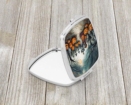 La Catrina Skeleton Spooky Halloween Compact Mirror