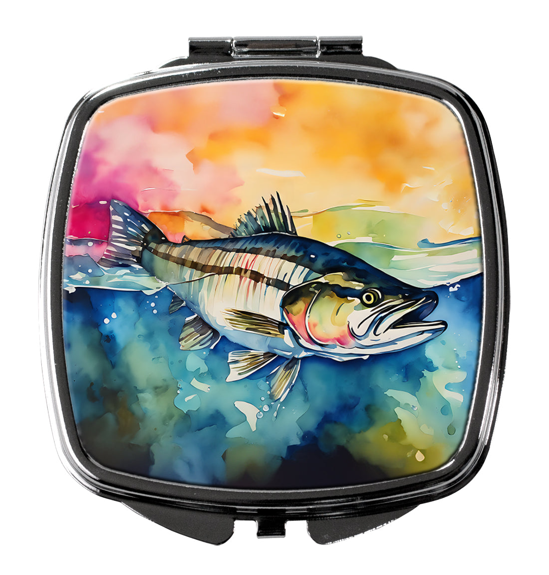 Striped Bass Compact Mirror