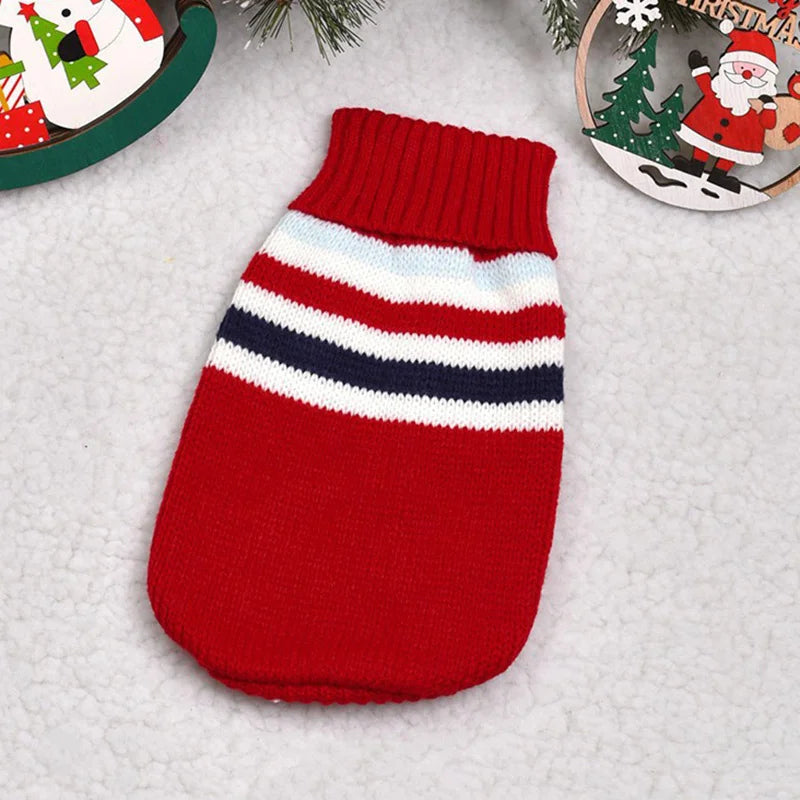 Christmas Cat Sweater Winter Warm Pet Costume for Cats
