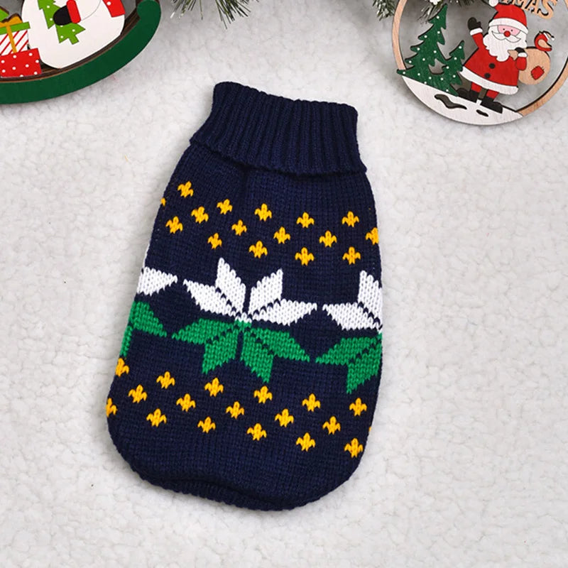 Christmas Cat Sweater Winter Warm Pet Costume for Cats