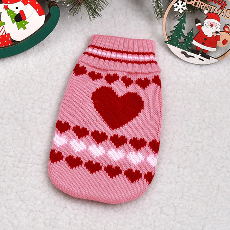 Christmas Cat Sweater Winter Warm Pet Costume for Cats